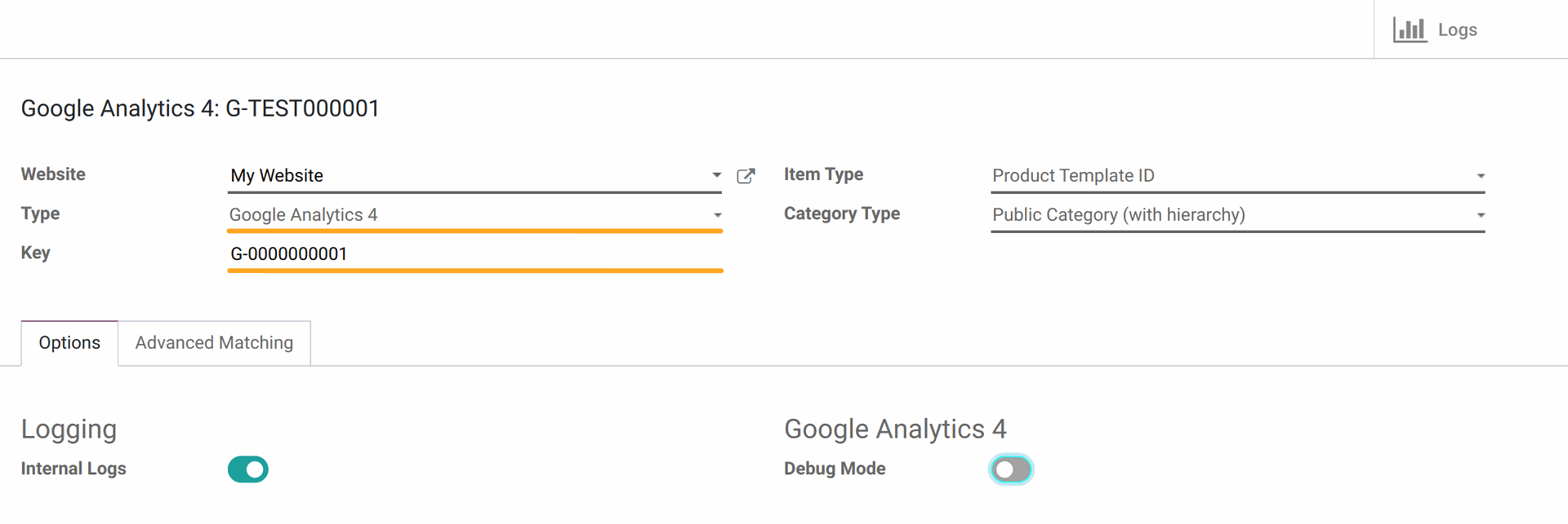 Odoo Google Analytics 4 events tracking - add a tracking service in 15.0